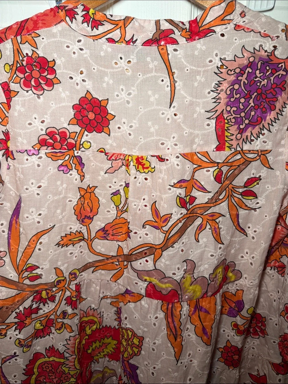 NEW! Soul Kathrine Colorful Bohemian Long Sleeve Cotton Dress Size Small